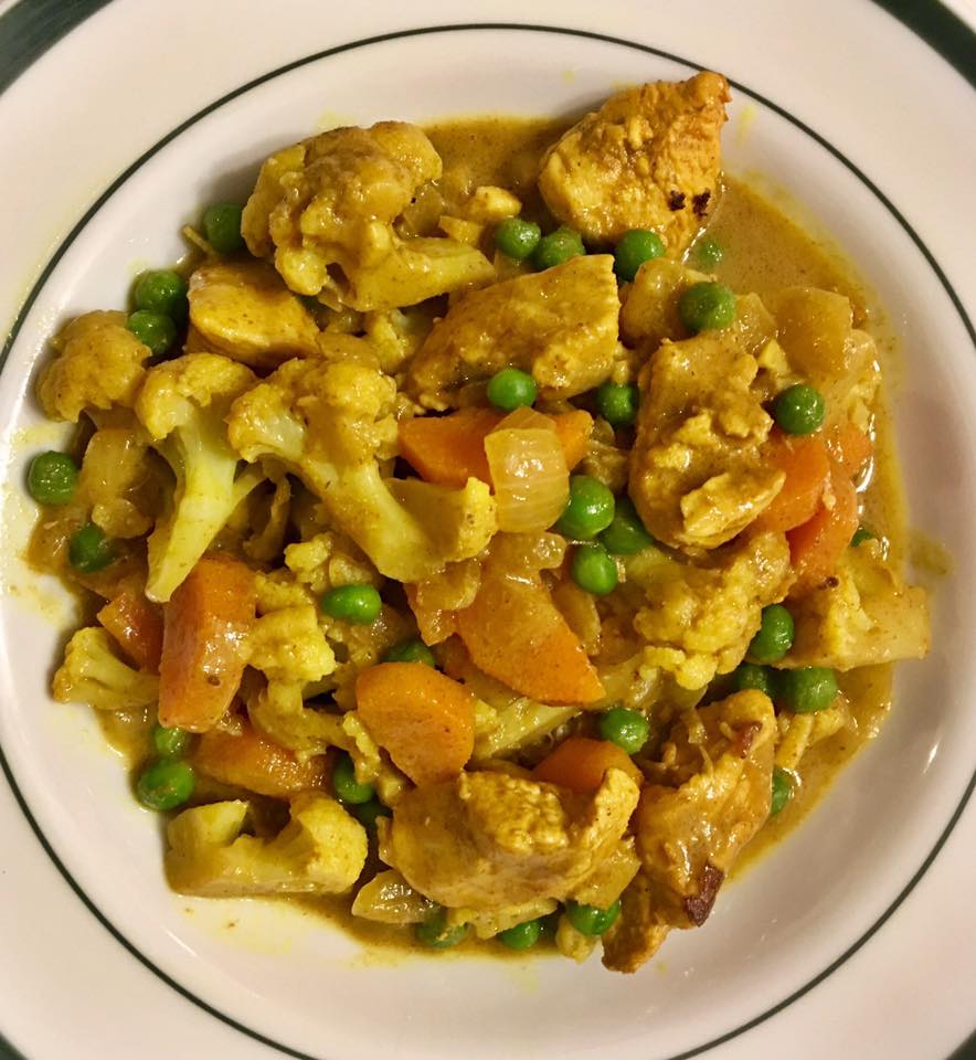 Curry Chicken with beans.   https://www.wocdetox.com/winter-5-day-detox.html